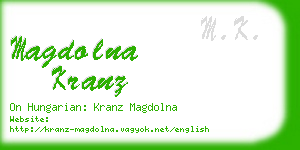 magdolna kranz business card